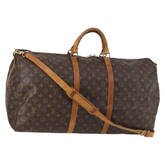 LOUIS VUITTON Monogram Keepall Bandouliere 60 Boston Bag M41412 LV Auth BA5254 - Picture 2 of 16